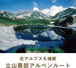 北アルプスを横断 立山黒部アルペンルート